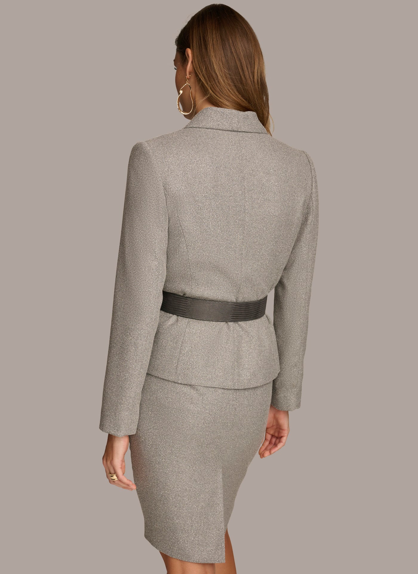 (image for) UNIQUE SELLING POINT NOVELTY BELTED JACKET